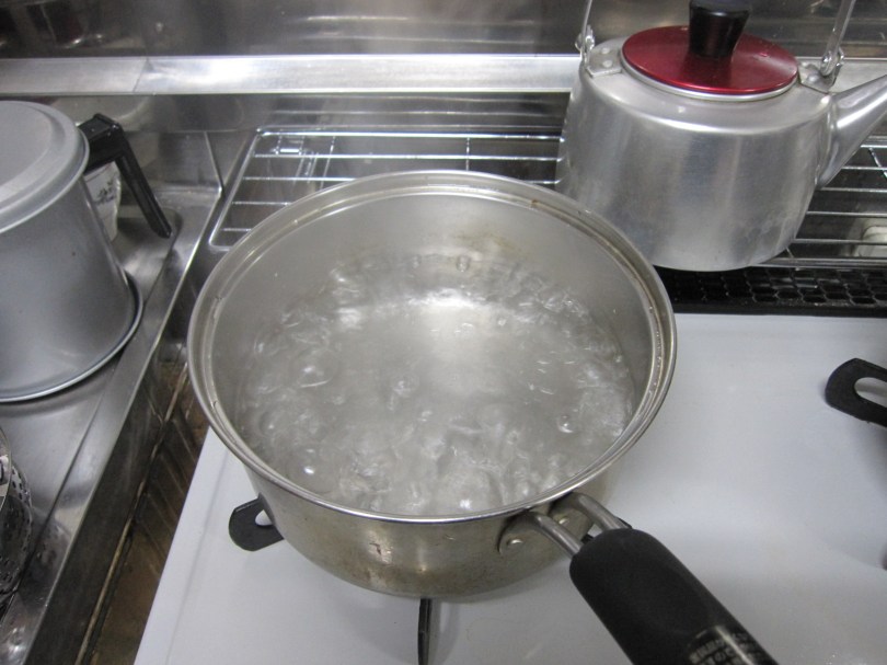 お湯沸騰