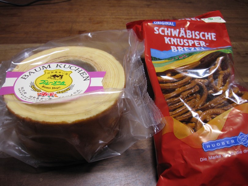 バームクーヘンとプルツエル